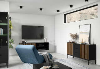 MEORATI, Černá Mat/Dub Artisan