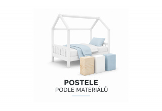 Postele podle materiálu