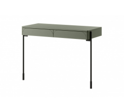 Moderní konzole/toaletní stolek se 2 zásuvkami Sonatia 100 cm - olivová