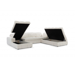 Rohová sedačka Magnelio U II s elektricky vysouvatelným sedákem / funkce spaní / Catch Me 02 / pravá strana