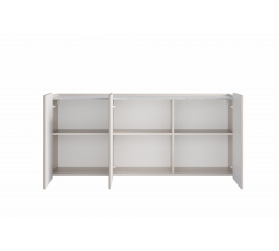 Závěsná komoda Malmi 150 cm - kašmír / crema bianca / černá