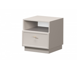 LORINI NOČNÍ STOLEK 45 1SZ - kašmír / zlatá T-lišta / sokl