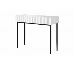 NICOLE KONZOLA 100 2SZ - bílý mat / černý rám