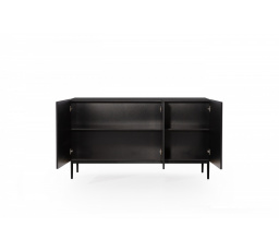 Komoda Nicole 150 cm - Černý mat / černé nohy