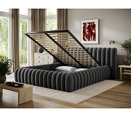 Carilla Bed + Metal Frame/Gas Lift/Storage 160x200 Royal 05 1