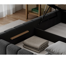 Bed Lamica 90x200 + metal frame/ gas lift / bedding box Royal 05 Not applicable 1