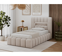 Bed Lamica 90x200 + metal frame/ gas lift / bedding box Royal 18 Not applicable 1