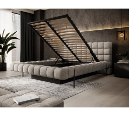 Postel Magentta + kovový rám / plynový píst / úložný box na lůžkoviny 140x200 Touch 18 1