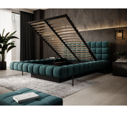 Postel Magentta + kovový rám / plynový píst / úložný box na lůžkoviny 160x200 Amore 38 1