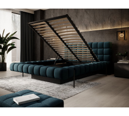 Postel Magentta + kovový rám / plynový píst / úložný box na lůžkoviny 140x200 Amore 40 1