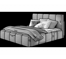 Bed Edvige+ wooden frame 140x200 Jaffray 18 Not applicable 1