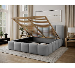 Bed Edvige + wooden frame/ standard lift/ bedding box 140x200 Sola 04 Not applicable 1