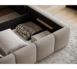 Bed Edvige + wooden frame/ standard lift/ bedding box 140x200 Royal 20 Not applicable 1
