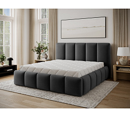 Bed Edvige+ wooden frame/ gas lift / bedding box 140x200 Monolith 97 Not applicable 1