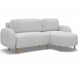 Bawal corner sofa with sleeping function and storage compartment, light grey bouclé, right-hand side Tonall 03 188x100 Right 1