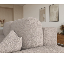 Bawal corner sofa with sleeping function and storage compartment, beige bouclé, right-hand side Royal 18 188x100 Right 1