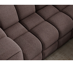 Bronon right-hand corner sofa with sleeping function and storage compartment, brown bouclé Tonall 22 123x212 Right 1