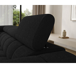 Carmenn corner sofa with sleeping function, storage compartment and adjustable headrests, dark gray bouclé, left-hand side Royal 05 205x126 Left 1