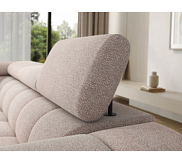 Carmenn corner sofa with sleeping function, storage compartment and adjustable headrests, light brown bouclé, left-hand side Xillar 20 205x126 Left 1
