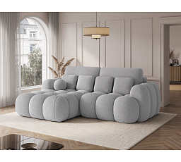 Covelion Corner Sofa Bed with Storage, Grey Velvet, Left-Hand Facing Calmora 04 193x60 Left 1