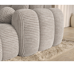 Covelion Corner Sofa Bed with Storage, White Velvet, Right-Hand Facing Modullo 01 193x60 Right 1