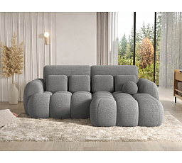 Covelion Corner Sofa Bed with Storage, Grey Bouclé, Right-Hand Facing Royal 04 193x60 Right 1