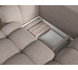Covelion Corner Sofa Bed with Storage, Beige Bouclé, Right-Hand Facing Royal 18 193x60 Right 1
