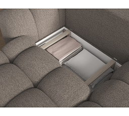 Covelion Corner Sofa Bed with Storage, Brown Bouclé, Right-Hand Facing Royal 20 193x60 Right 1