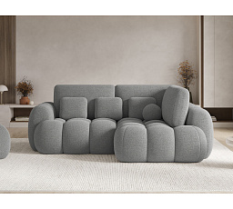 Cozion Corner Sofa Bed with Storage, Grey Bouclé, Right-Hand Facing Royal 04 202x140 Right 1