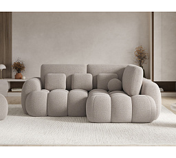 Cozion Corner Sofa Bed with Storage, Beige Bouclé, Right-Hand Facing Royal 18 202x140 Right 1
