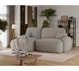 Tesalia corner sofa with sleeping function and storage compartment, dark grey bouclé, right-hand side Royal 18 197x115 Left 1