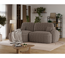 Tesalia corner sofa with sleeping function and storage compartment, beige velvet, left-hand side Modullo 20 197x115 Left 1