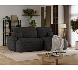 Tesalia corner sofa with sleeping function and storage compartment, grey bouclé, right-hand side Royal 05 197x115 Right 1