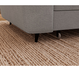 Vesteria right-hand corner sofa with sleeping function and storage compartment, grey velvet Nube 03 120x200 1