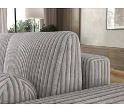 Vianetto corner sofa with sleeping function and storage compartment, light grey velour, universal Modullo 03 275x130 Symmetrical 1