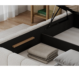Bed Lamica 180x200 + metal frame/ gas lift / bedding box Royal 01 Not applicable 2