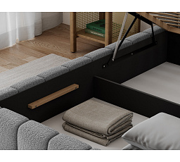 Bed Lamica 160x200 +  wooden frame/ standard lift/ bedding box Royal 04 Not applicable 2