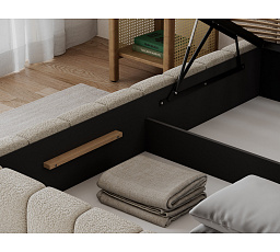 Bed Lamica 140x200 + metal frame/ gas lift / bedding box Royal 18 Not applicable 2