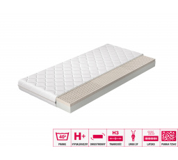Latexová matrace Moska 120x200 Hypoalergenní potah Microfibre