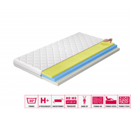 Matrace Termoelastická Simona 140x200 Hypoalergenní potah Microfibre