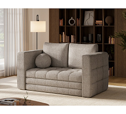 Kastol sofa bed, beige bouclé Royal 18 107x195