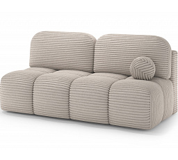 Nuwia sofa with sleeping function and storage box, white velvet upholstery Jarell 18 145x200 1