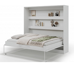Devesto Horizontal Wall Bed 160 White White 200x160
