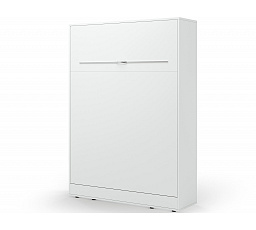 Devesto Vertical Wall Bed 140 White LED White 140x200