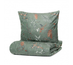 Povlečení FORET mikrovlákno zelené v kuželech 200x220 cm AW23 852546