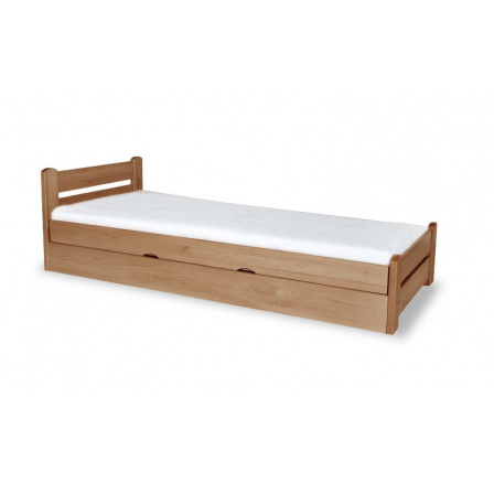 Dřevěná postel Rex 140x200 sonoma
