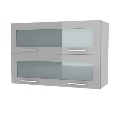 Kuchyňská skříňka Femme KL80 2W šedý lesk