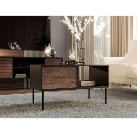 CORTINA konferenční stolek černý/ořech (1 ks)=1 str. ) CORTINA konferenční stolek černý/ořech (1 ks)=1 str. )