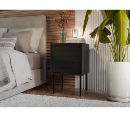 CORTINA noční stolky černá/černá (2 ks)=1 str. )