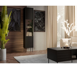 CORTINA vitrína černá/černá (1 ks)=2 str. )